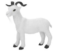 Kisangel Figura de Cabra Simulada Realista, Juguete Educativo, Modelo de Animal Terrestre Pequeño, Decoración y Colección, Material Seguro y Duradero, Adecuado para Juego