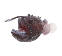 Kisangel Figura de Criatura Marina Realista de Aguas Profundas, Modelo Educativo de Pez Anglerfish en Material Duradero, Decoración para Fiestas Temáticas Oceánicas y Juguetes de Animales