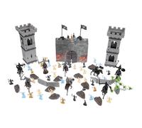 Kisangel Figuras de Soldados Medievales Miniatura para 250 Piezas 4 Colores Modelos de Soldados Estáticos para Mesa de Arena Decoraciones Realistas para Escenas de Castillos Medievales