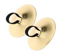 Kisangel Finger Cymbals para Danza del Vientre de Pequeños Platillos Livianos con Cuerda Instrumento Musical Portátil para Fiestas y Baile