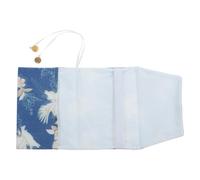 Kisangel Funda para Libros Estilo Vintage con Diseño de Grulla, Tejido Resistente y Estilo Elegante, Adecuado para Proteger Novelas y Cuadernos en Journaling