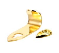 Kisangel Gancho de mango de pulgar saxofón Apoyo para el pulgar de saxofón con gancho reposapiés de repuesto resto del pulgar reposapulgares para saxo alto Metal Golden