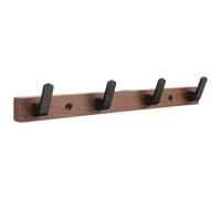 Kisangel Ganchos para Colgar Abrigos y Sombreros de Madera, 4 Ganchos Modernos y Nobles, Perchero de Pared Fácil de Instalar para Dormitorio y Vestidor