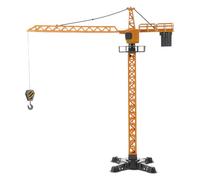 Kisangel Grúa Torre de Juguete para Camión Grúa Manual Elevación y Descenso Modelo a Escala Realista Juguete Educativo de Construcción para Juego Infantil