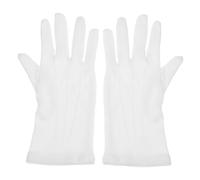 Kisangel Guantes Profesionales para Árbitro De Billar Blancos, Mezcla Poliéster y Algodón, Sin Botones, Cómodos y Resistentes Al Desgaste para Competición De Snooker y Arbitraje Deportivo