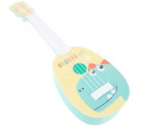 Kisangel Guitarra de Juguete para Pequeños, Ukelele Musical Luces, Diseño de Dinosaurio, Material Seguro y Resistente, Juguete Educativo para Estimular Talento Musical