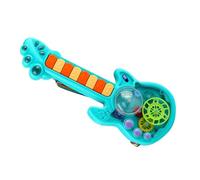 Kisangel Guitarra Eléctrica Infantil con de Luz y Sonido Juguete Educativo Musical para Principiantes Instrumento para Aprendizaje y Color Aleatorio Color Aleatorio