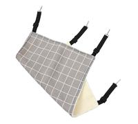 Kisangel Hamaca para Gatos Cat Hammock Cat Bed hurón Hamaca hámster Camas para Gatos Dosel para Gatos Jaula Nido Cama Colgante para Mascotas Almohadilla de Invierno para Gatos Felpa Grey