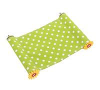 Kisangel Hamaca para Pájaros y Cacatúas de Tela y Madera, Cama Colgante Desmontable para Jaula, Área de Juego Cómoda y Nido para Periquitos