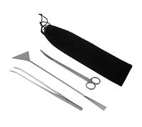 Kisangel Herramientas De Acuario Tijeras De Césped Pinzas y Limpiador De Fondo Kit De Limpieza Completo