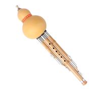 Kisangel Hulusi Bambú Hecho Mano c Instrumento Étnico De Calabaza Natural Flauta Tradicional Para Principiantes y Amantes Música Diseño Tallado Aleatorio