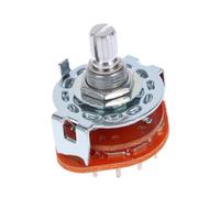 Kisangel Interruptor Rotativo Polos Posiciones para Guitarra Selector de Conmutador Fácil de Instalar Repuesto Sólido y Resistente para Guitarra Eléctrica