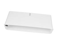 Kisangel Jardinera Rectangular de Color Blanco con Sistema de Autorriego y Entrada de Agua Conveniente para Plantas y Hierbas en Balcón o Interior
