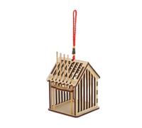 Kisangel Jaula para Alimentación De Grillos y Soporte para Grillos Vivos De Madera Natural Tamaño Pequeño Portátil para Cría y Transporte Hábitat Seguro para Reptiles y Entusiastas De Insectos