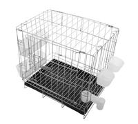 Kisangel Jaula para Plegable con Bandeja para Loros Canarios y Otras Aves De Corral para Cría De Pájaros Casa