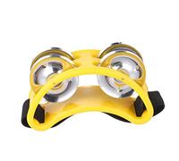 Kisangel Jingle Bells Foot Percussion Instrument With Metal Bells Compact Body Durable Elastic Strap Bright Sound For Parties And Music Games