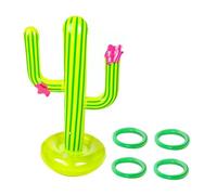 Kisangel Juego Aros Inflables para Piscina 5 Piezas Cactus Inflable de PVC, Juguete Flotante, Adecuado para Playa y Juegos Acuáticos de Verano