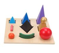 Kisangel Juego de Estereoscópico de Madera Montessori para Gramática Juguete Educativo Símbolos de Desarrollo Cognitivo 9 Símbolos para Niños