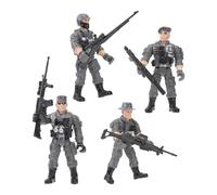 Kisangel Juego de Figuras Militares de Plástico Articuladas, Modelo Soldado de Juguete 240 G, Set de Soldados Pequeños, Juguetes para Juegos Imaginativos y Fiestas Infantiles