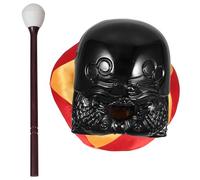 Kisangel Juego de Muyu Budista de Imitación de Madera 4 Pulgadas Cojín y Martillo para Meditación y Recitación de Sutras en Templo Bloque de Templo Ligero y Duradero para Uso Religioso y