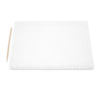 Kisangel Juego de Reglas Rectas de Plástico Plantillas de 0.9cm de Espaciado y 30 Cuadrículas para Exámenes Importantes y Caligrafía