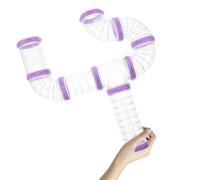 Kisangel Juego de Tubos de Plástico para Hámster Diseño de Refuerzo en Boca, Set DIY de 8 Piezas para Jaula y Laberintos de Pequeños Animales