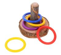 Kisangel Juguete de Entrenamiento Favorece Física y Emocional de Madera para Pájaros y Loros Adecuado para Juego Diario y Desarrollo de Color Aleatorio