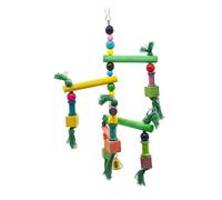 Kisangel Juguete de Escalera para Periquitos y Columpio de Madera con Diseño de Escalera para Diversión y Ejercicio de Aves Pequeñas Color Aleatorio Color Aleatorio Color Aleatorio