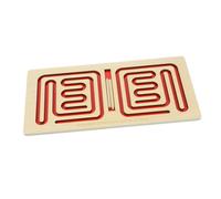 Kisangel Juguete de Interhemisférico para Niños Madera Entrenamiento Cerebral y Derecho Fomenta Resolución de Problemas y Coordinación Manual 1 Set Educativo