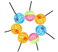 Kisangel Juguete De Lagarto Campana Colgante, Bola De Campana para Reptiles, Set De 7 Piezas, Colores Mixtos, Compacto y Resistente para Dragones Barbudos y Mascotas Trepadoras