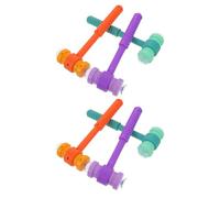 Kisangel Juguete De Martillos Ventosa para Niños Pequeños 6 Unidades Colores Naranja Verde y Morado Martillo Doble Cara Estímulo De Reflejos Juego Educativo para Aprendizaje Temprano y Fiesta