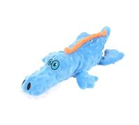 Kisangel Juguete De Molar De Peluche para Perros Resistente y Chirriante Crocodilo Educativo para Mascotas para Jugar y Masticar Casa Azul
