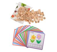 Kisangel Juguete Educativo de Madera para Letras y Palabras Puzzle de Ortografía para Mayores de y Duradero para Aprendizaje y Habilidades Sociales