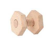 Kisangel Juguete Educativo de Madera para Pequeños, Rompecabezas de Tuercas y Tornillos Formas Geométricas, Juego de Construcción para Aprendizaje Temprano y Desarrollo Cognitivo