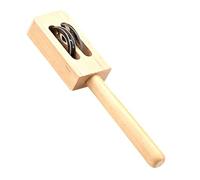 Kisangel Juguetes de Campana para Juguete de percusión orff cascabeles de Mano Instrumentos de percusión de Mano Campana de Mano de bebé Instrumento agitador Campanas de la Selva de Madera