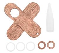 Kisangel Kazoo de Madera para Adultos Instrumento Músical Kazoo de Madera Acompañamiento de Guitarra de Flauta Dulce de Armónica de Boca