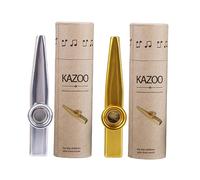 Kisangel Kazoos De Metal Duraderos Instrumentos Musicales Para Amantes Música Compañero De Ukelele Fiestas