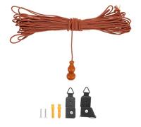 Kisangel Kit Completo para Cortinas con Sistema de Elevación y Cuerda Resistente Accesorio Vintage para Persianas Enrollables de Bambú Diseño Rústico y Fácil Instalación sin Necesidad de