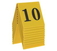 Kisangel Kit de 10 Marcadores de Evidencia Acrílicos Amarillos, Accesorios Ligeros para Decoración y Juegos de Escena del Crimen en Actividades para Adultos