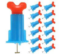 Kisangel Kit de 20 Piezas Sistema de Nivelación de Espaciadores de Baldosas en Cruz, Clips Niveladores Ajustables para Azulejos de Pared y Suelo, Localizador Preciso de Altura para