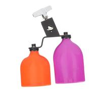 Kisangel Kit De Batería Profesional Cencerro Doble y De Bloque Tono Alto, Accesorio Para Batería Portátil y Ligero, Adecuado Para Percusión y Enseñanza Musical