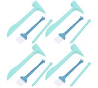 Kisangel Kit de Excavación de Gemas Martillo, Cincel y Cepillo, 4 Piezas, Herramienta Educativa Científica para Aprender Arqueología y Excavar Piedras Preciosas, Juguete Creativo