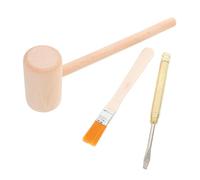 Kisangel Kit De Excavación Infantil con Martillo y Cincel De Herramientas De Arqueología para Niño Niña Incluye Cepillo y Martillo De Madera Mediano para Aprendizaje Stem y Diversión