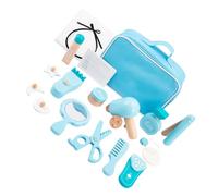 Kisangel Kit de Juguete Peluquería Infantil de Madera Set Estilista para Niñas y Juego de Simulación Salón Cabello Fomenta Creatividad y Coordinación Manual