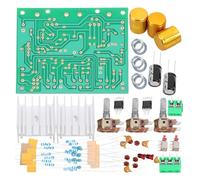 Kisangel Kit de Placa Amplificadora de Potencia de Doble Canal para Bricolaje, Módulo de Circuito Amplificador Estéreo Perilla Dorada, Componente Electrónico para Mejora de Sonido y Audio