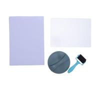 Kisangel Kit de planchas de gel para impresión, juego completo de grabado con plancha de gel de 5" x 7", papel para grabado y herramientas esenciales para arte de técnicas mixtas y
