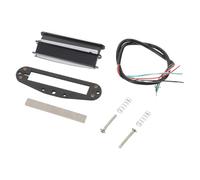Kisangel Kit Mini Pastilla Humbucker Doble Bobina para Guitarra Eléctrica St, Pastilla con Cancelación de Ruido, Imán Alnico5, Reemplazo para Guitarra, Color Negro, Alto Rendimiento,