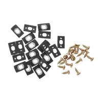 Kisangel Limitador de Apertura para Ventanas Abatibles 20 Piezas de Aluminio y Acero Inoxidable Tope de Ventana Estrecho 0,8x0,4x0,2 Cm Accesorio de Seguridad y Protección