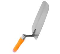 Kisangel Llana de Acero Inoxidable para Enyesar y Alicatado Tamaño Mediano con Mango Ergonómico de Goma Herramienta Resistente para Colocación de Ladrillos y Acabado de Juntas en