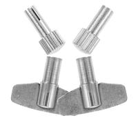 Kisangel Llave de Cuerda de Metal para Relojes Mecánicos Antiguos Juego 2 Pares Herramienta de Reparación Resistente y Ligera para Mecanismos y Movimientos de Reloj de Sobremesa